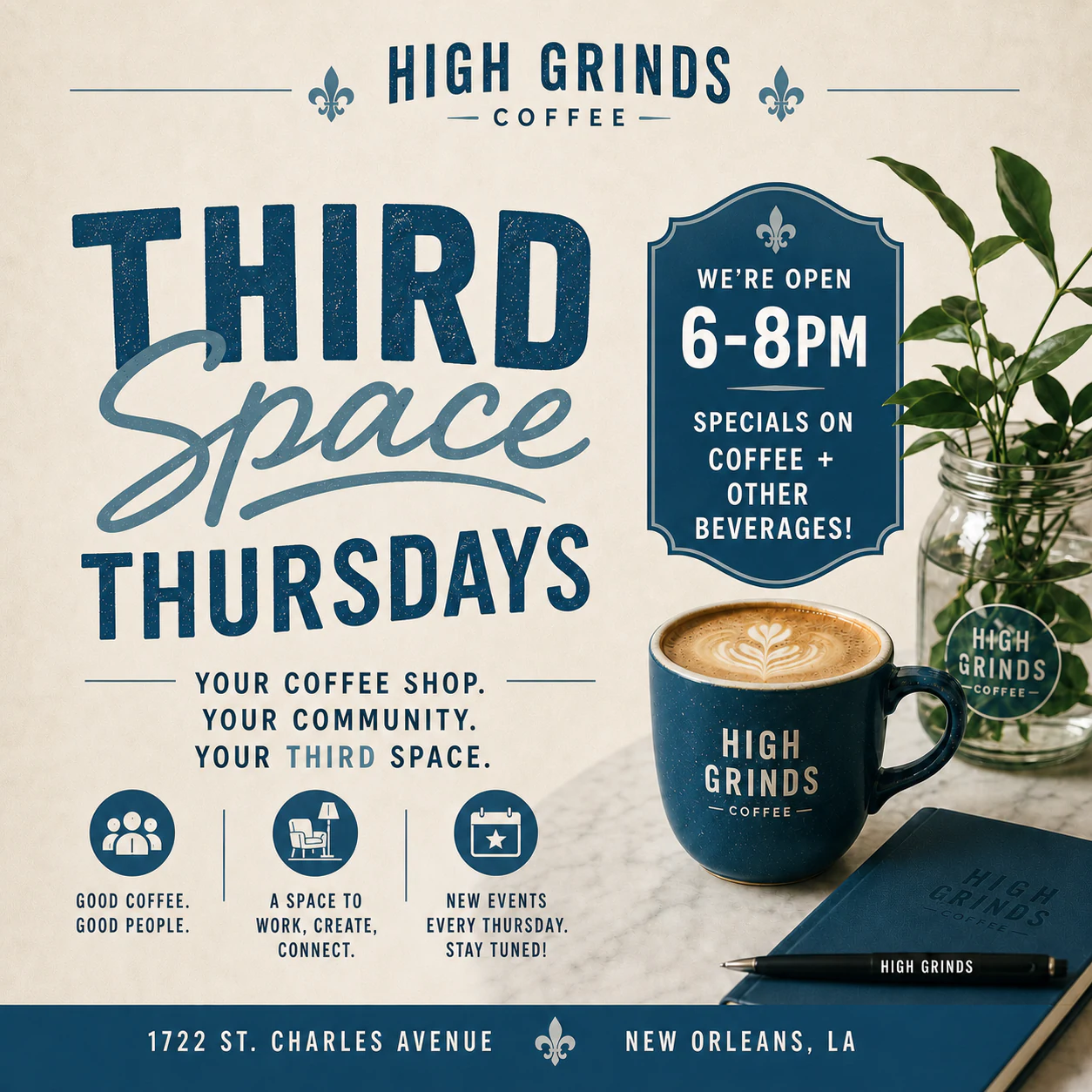 High Grinds Third Space Thursdays flyer